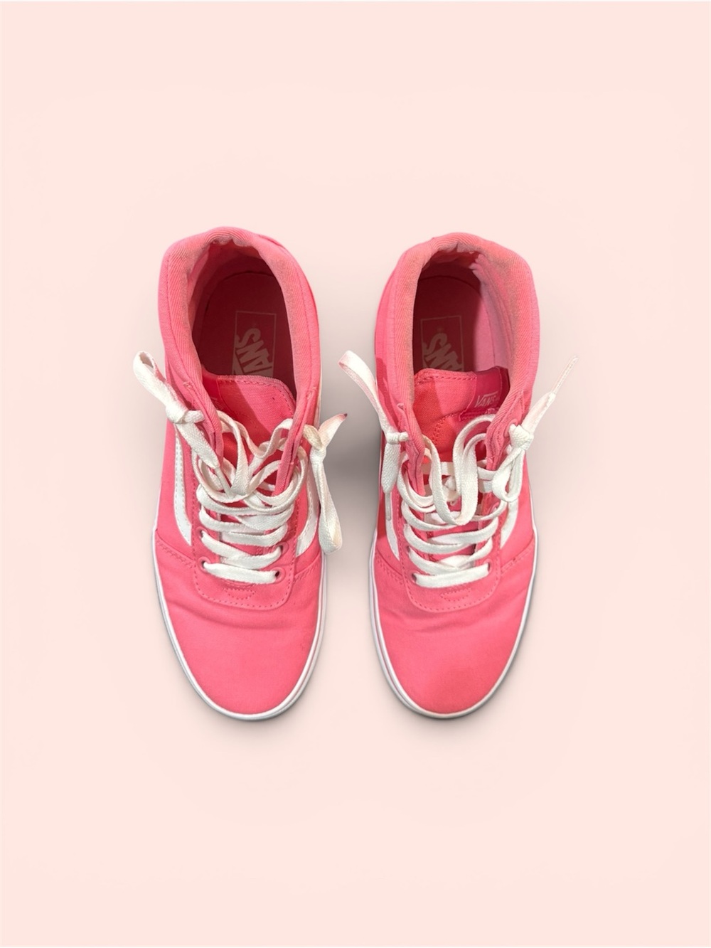 Vans Women’s Pink High-Top Skate Shoes